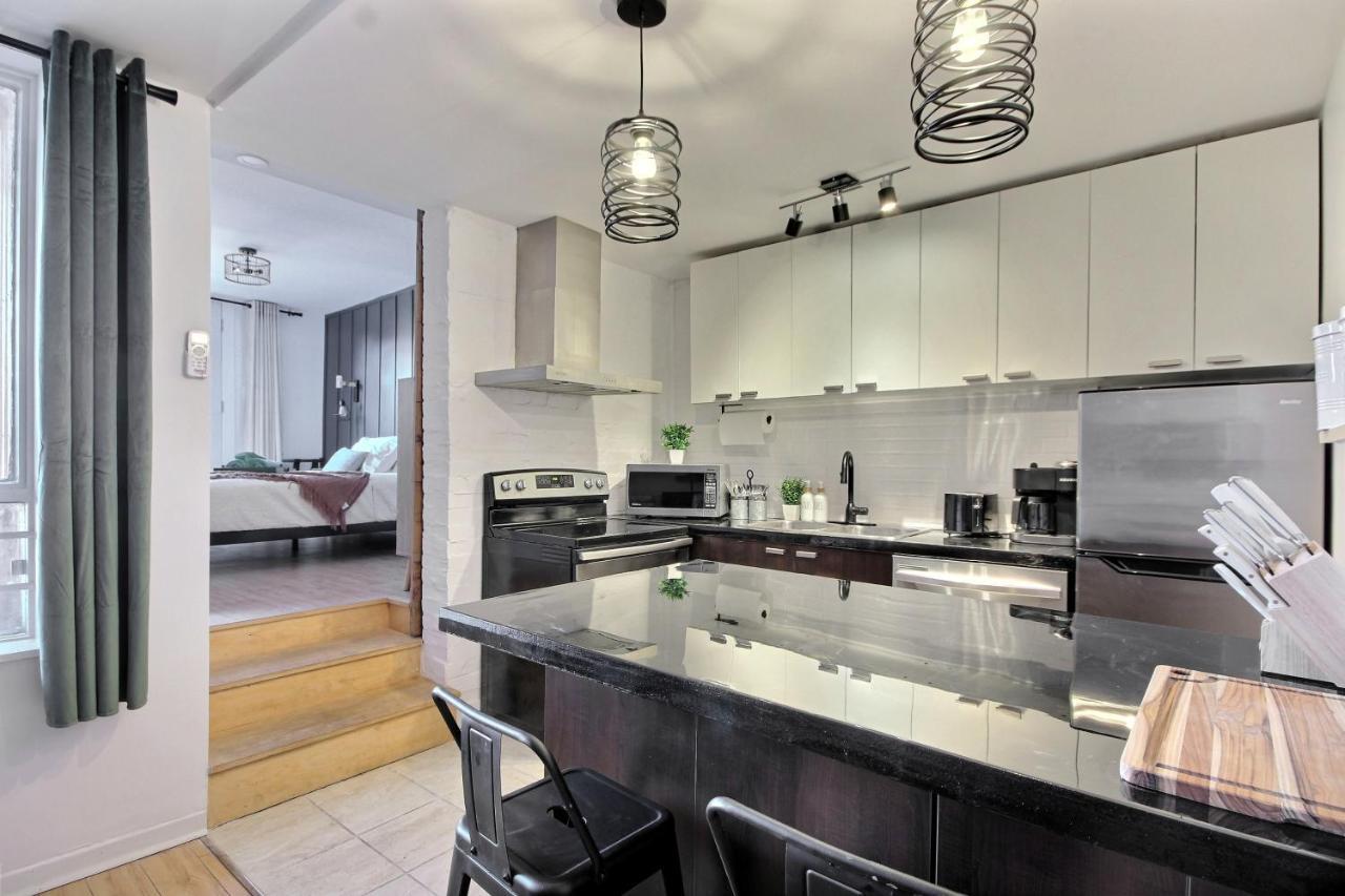 Lit King - 1Ch Bien Situe Pour Decouvrir Quebec Apartment Luaran gambar